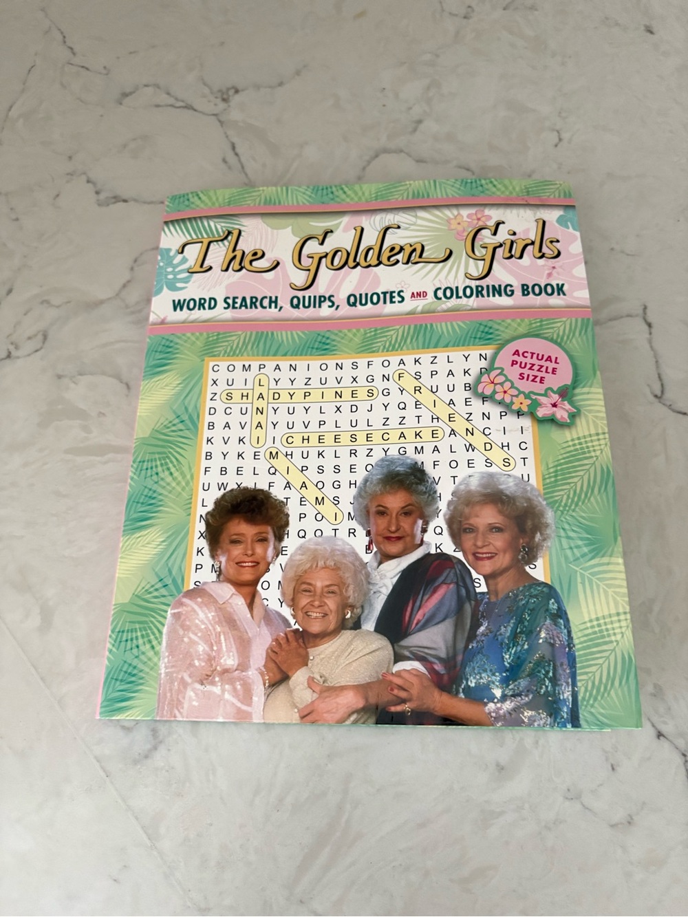 The Golden Girls Word Search Quotes Coloring Book Adult Activity Paperback